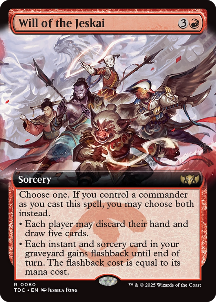Will of the Jeskai (Extended Art) [Tarkir: Dragonstorm Commander] | Exor Games Dartmouth