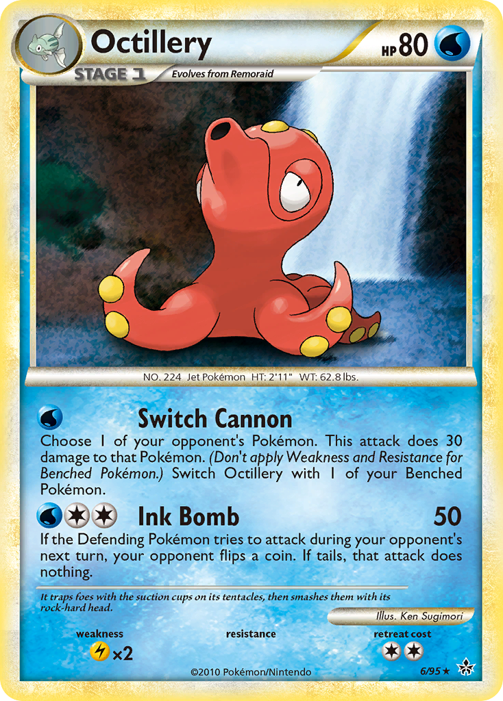 Octillery (6/95) [HeartGold & SoulSilver: Unleashed] | Exor Games Dartmouth