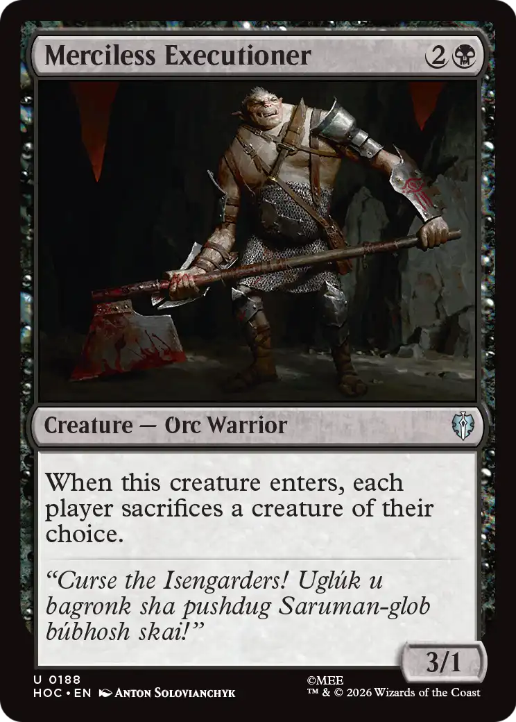 Merciless Executioner [The Hobbit: Eternal-Legal] | Exor Games Dartmouth