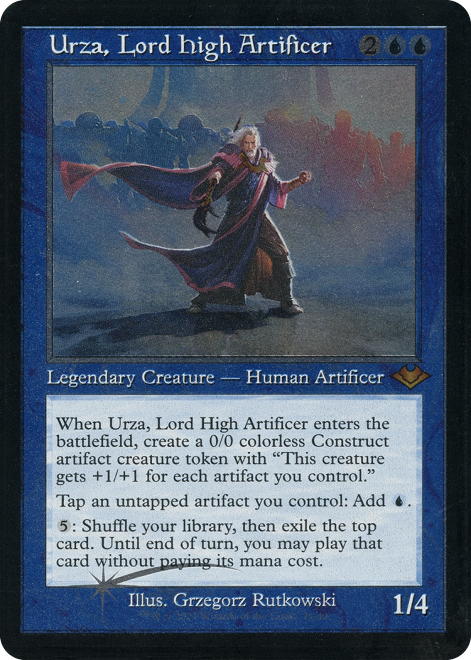 Urza, Lord High Artificer (Retro Foil Etched) [Modern Horizons] | Exor Games Dartmouth