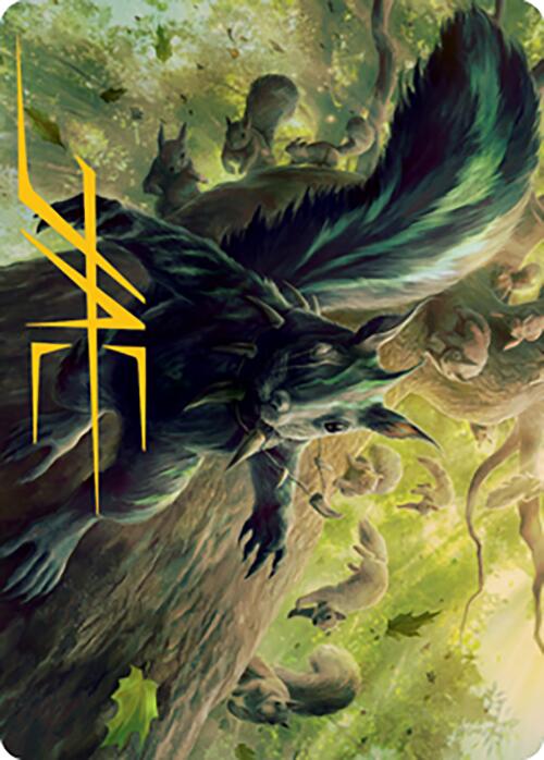 Chatterfang, Squirrel General Art Card (68) (Gold-Stamped Signature) [Modern Horizons 2 Art Series] | Exor Games Dartmouth