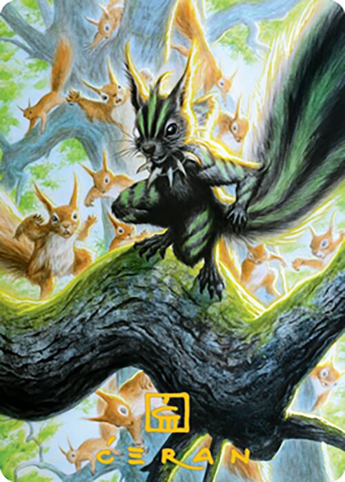 Chatterfang, Squirrel General Art Card (67) (Gold-Stamped Signature) [Modern Horizons 2 Art Series] | Exor Games Dartmouth