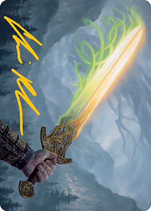 Sword of Hearth and Home Art Card (Gold-Stamped Signature) [Modern Horizons 2 Art Series] | Exor Games Dartmouth