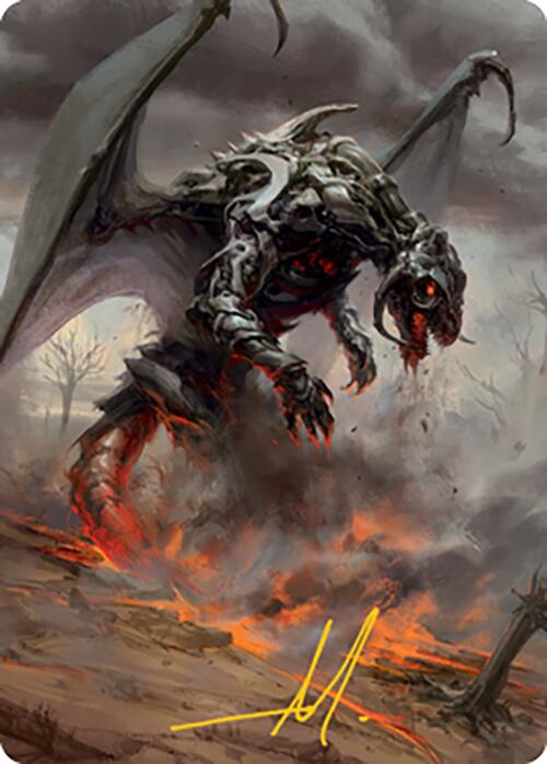 Scion of Draco Art Card (Gold-Stamped Signature) [Modern Horizons 2 Art Series] | Exor Games Dartmouth