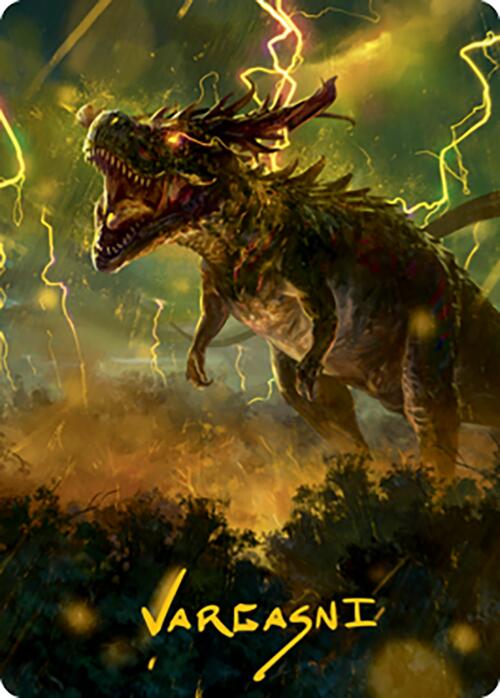 Thrasta, Tempest's Roar Art Card (42) (Gold-Stamped Signature) [Modern Horizons 2 Art Series] | Exor Games Dartmouth