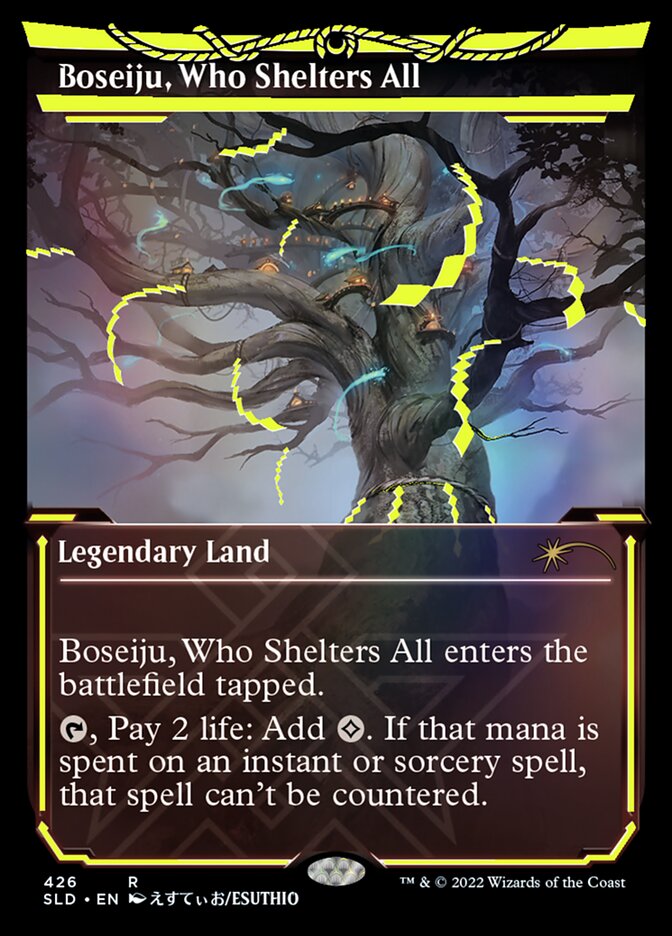 Boseiju, Who Shelters All (Neon Ink Yellow) [Secret Lair Drop Series] | Exor Games Dartmouth