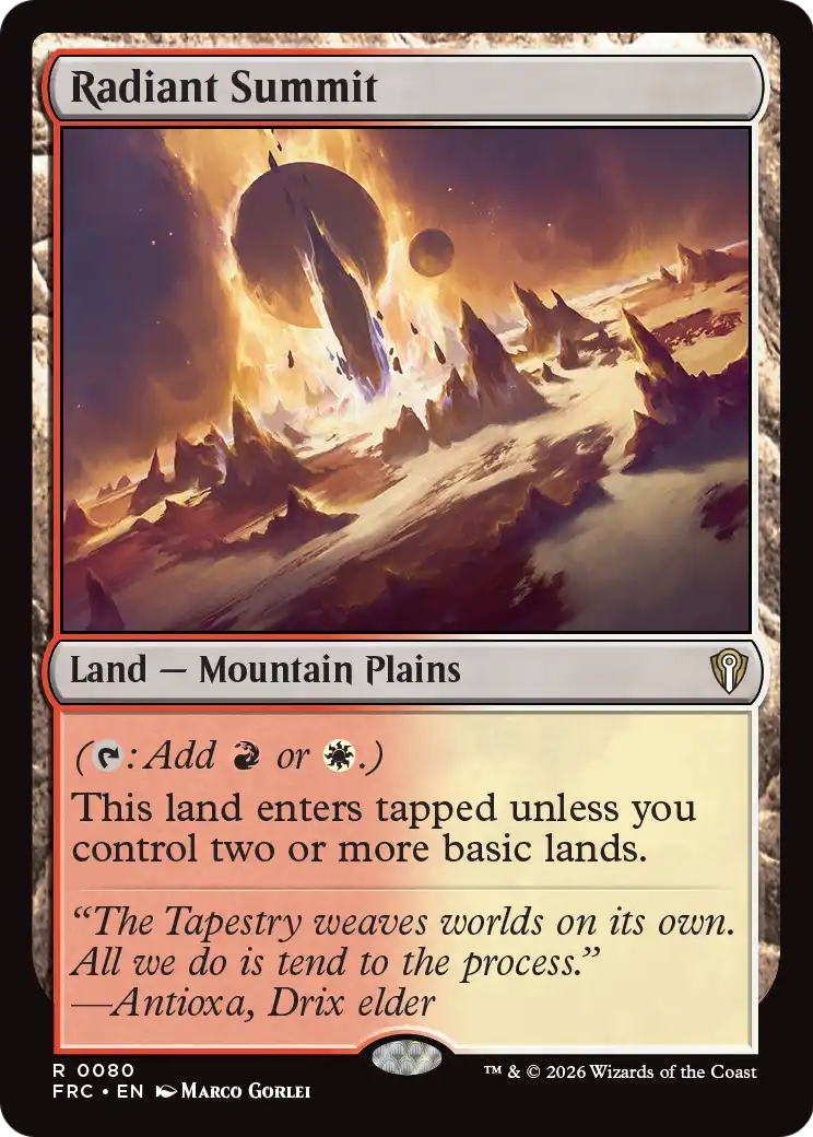 Radiant Summit [Reality Fracture Commander] | Exor Games Dartmouth
