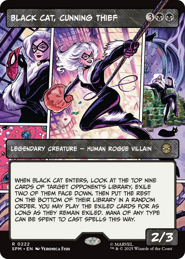 Black Cat, Cunning Thief (Borderless) [Marvel's Spider-Man] | Exor Games Dartmouth