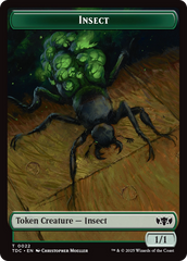 Insect (0022) // Zombie Druid Double-Sided Token [Tarkir: Dragonstorm Commander Tokens] | Exor Games Dartmouth
