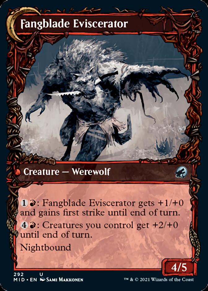 Fangblade Brigand // Fangblade Eviscerator (Showcase Equinox) [Innistrad: Midnight Hunt] | Exor Games Dartmouth