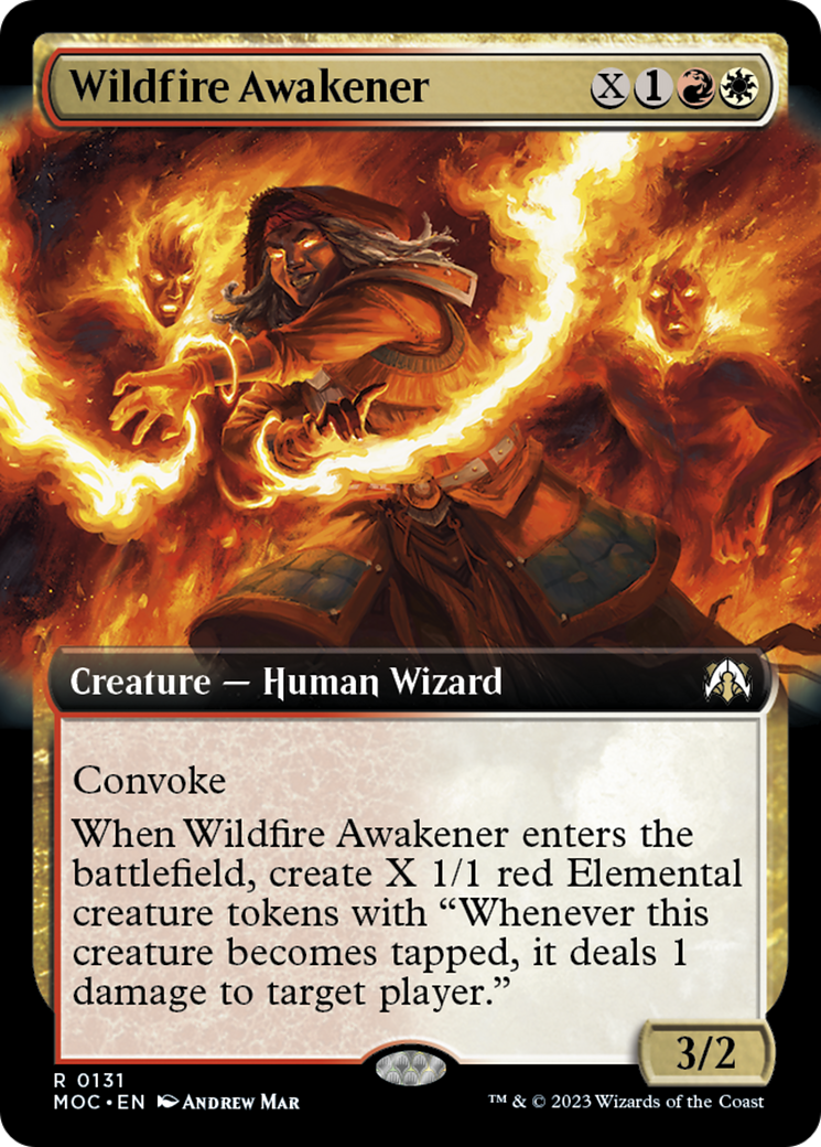 Wildfire Awakener (Extended Art) [March of the Machine Commander] | Exor Games Dartmouth