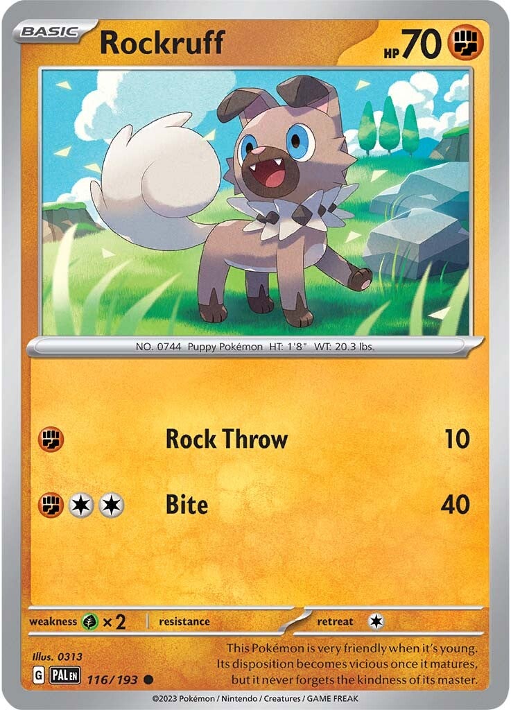 Rockruff (116/193) [Scarlet & Violet: Paldea Evolved] | Exor Games Dartmouth