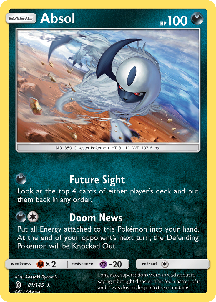 Absol (81/145) [Sun & Moon: Guardians Rising] | Exor Games Dartmouth