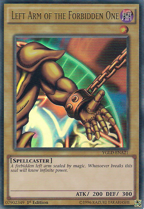 Left Arm of the Forbidden One [YGLD-ENA21] Ultra Rare | Exor Games Dartmouth