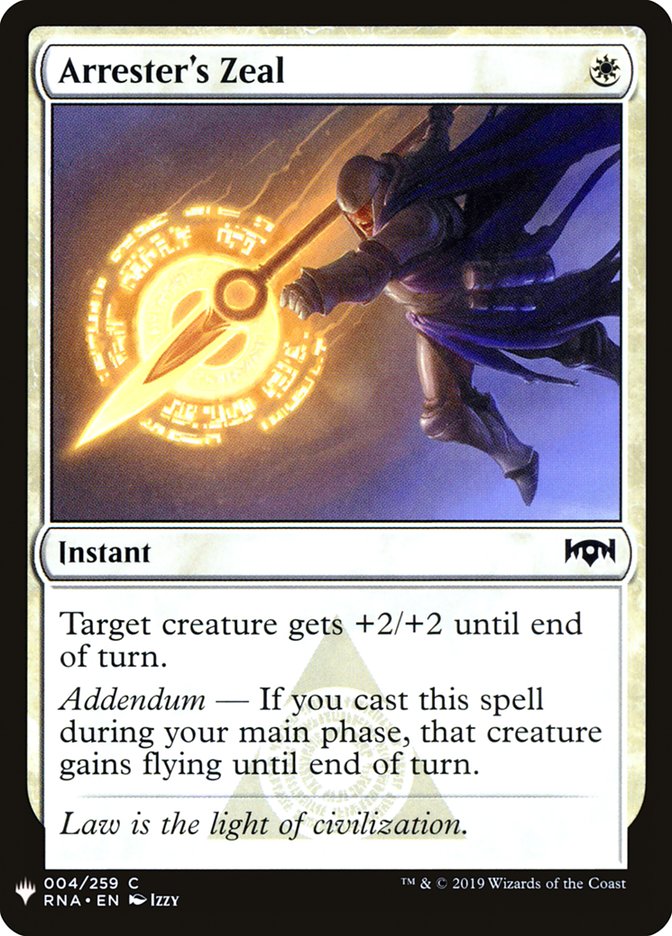 Arrester's Zeal [Mystery Booster] | Exor Games Dartmouth