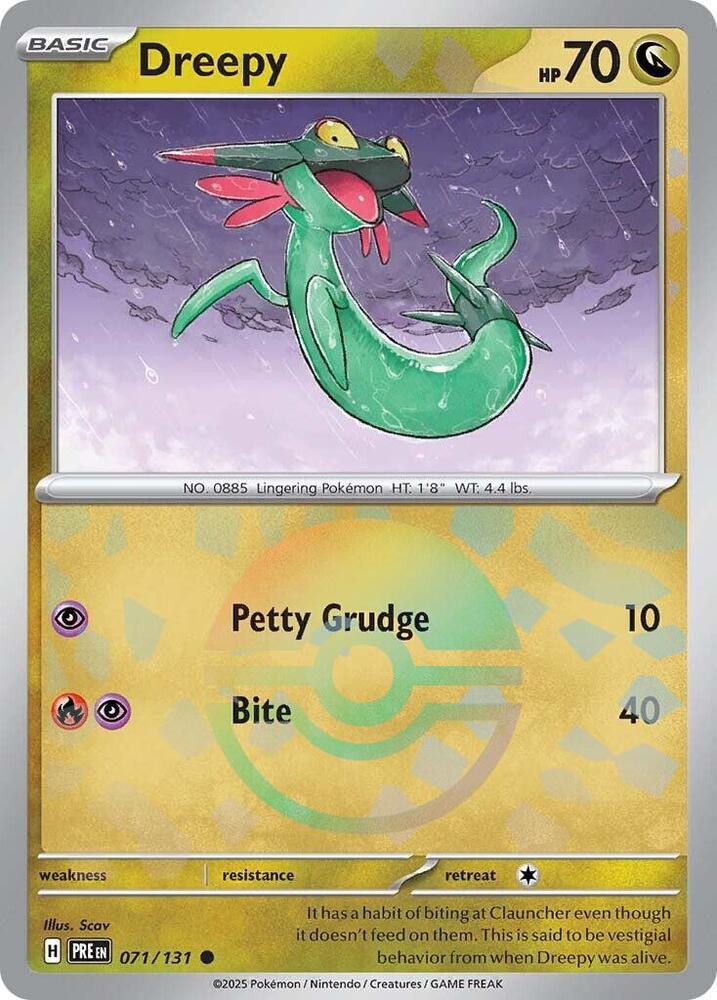 Dreepy (071/131) (Poke Ball Pattern) [Scarlet & Violet: Prismatic Evolutions] | Exor Games Dartmouth