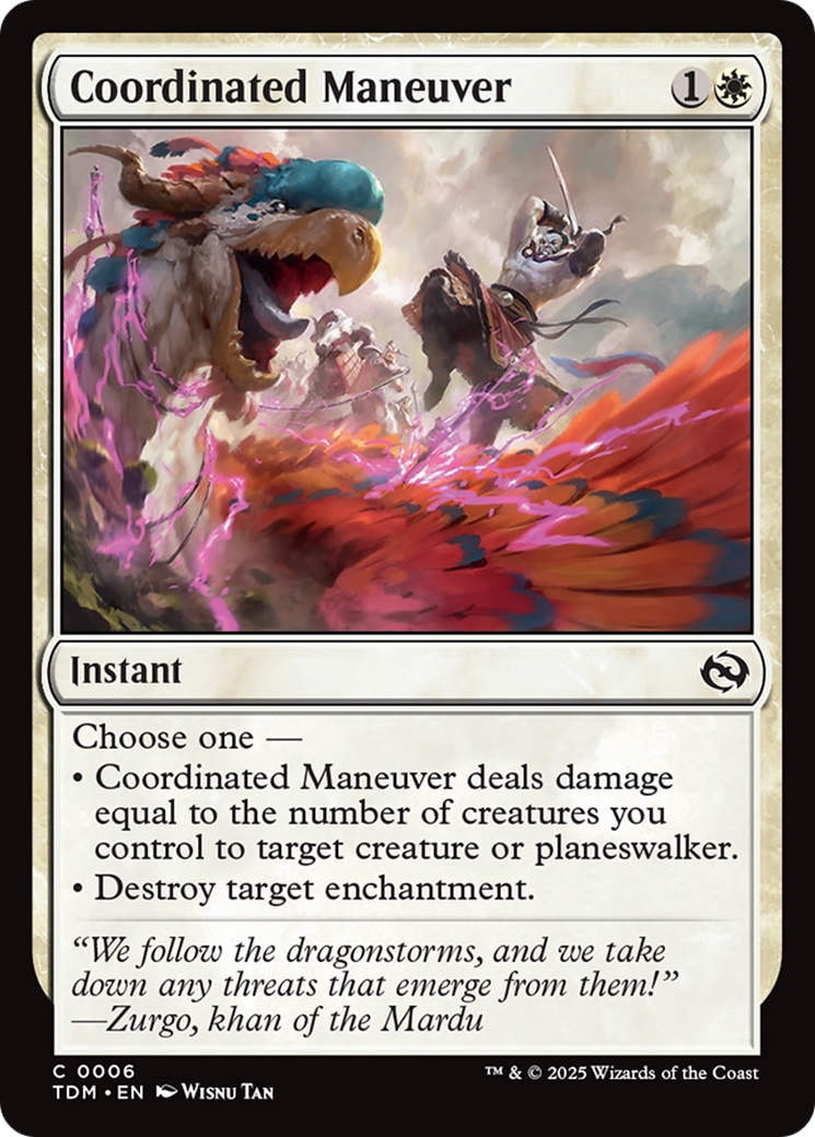 Coordinated Maneuver [Tarkir: Dragonstorm] | Exor Games Dartmouth