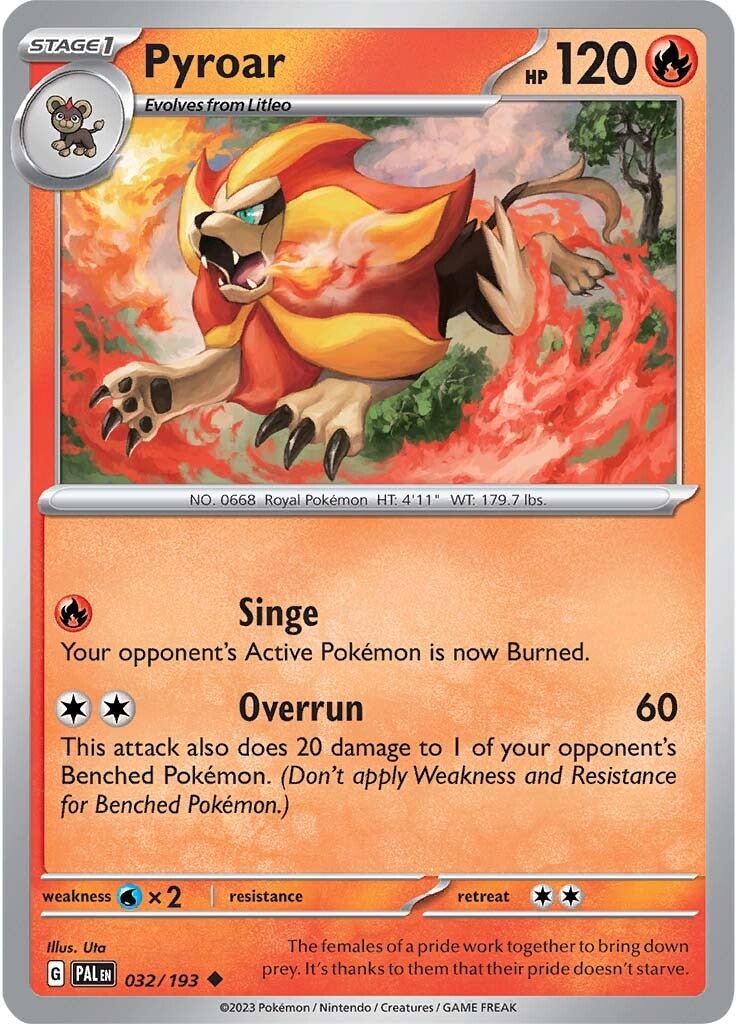 Pyroar (032/193) [Scarlet & Violet: Paldea Evolved] | Exor Games Dartmouth