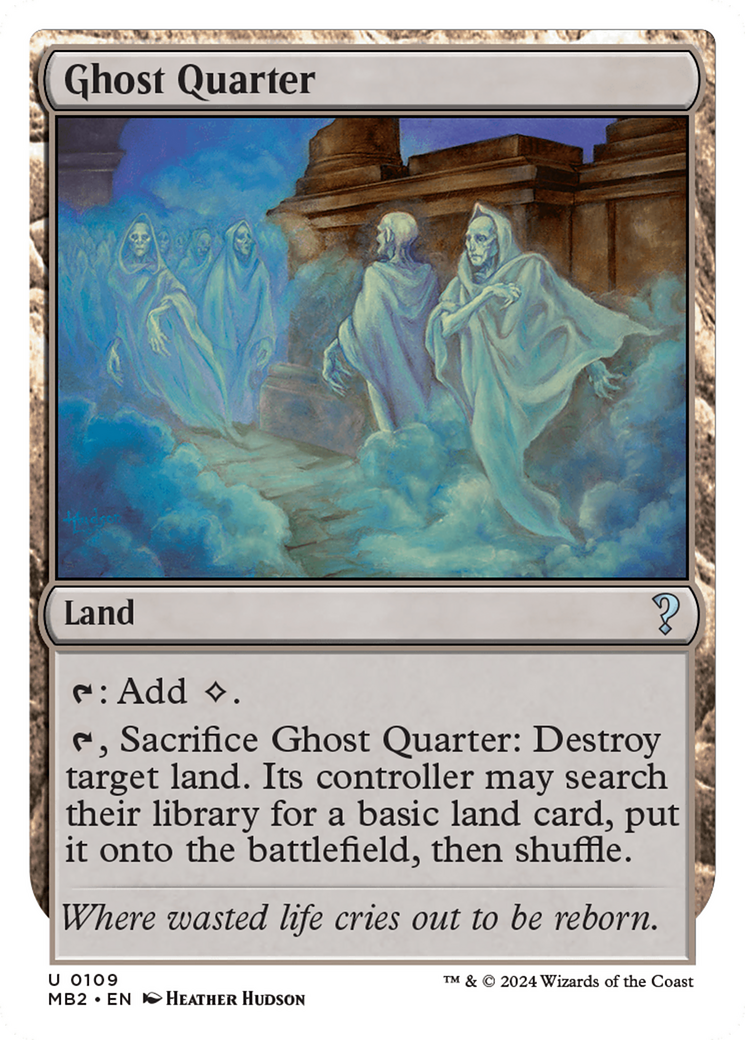 Ghost Quarter (White Border) [Mystery Booster 2] | Exor Games Dartmouth