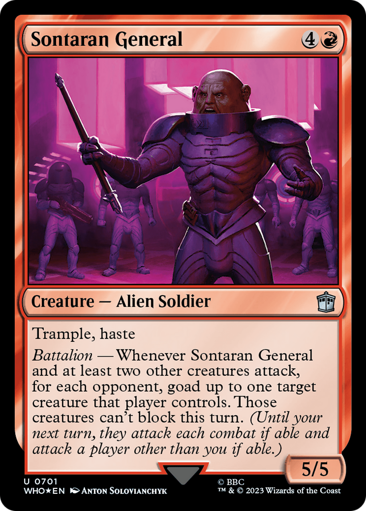 Sontaran General (Surge Foil) [Doctor Who] | Exor Games Dartmouth