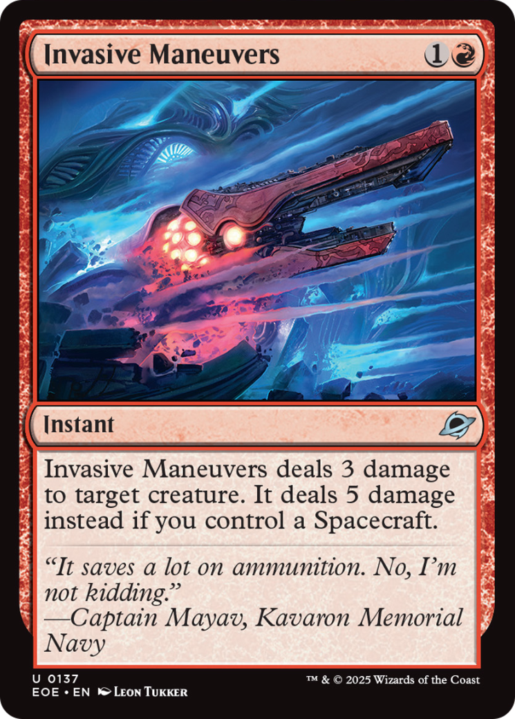 Invasive Maneuvers [Edge of Eternities] | Exor Games Dartmouth