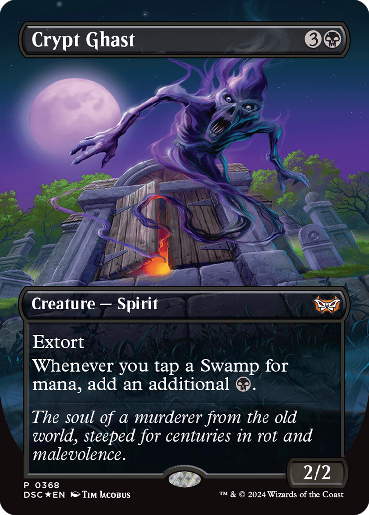 Crypt Ghast (Borderless) [Duskmourn: House of Horror Commander] | Exor Games Dartmouth
