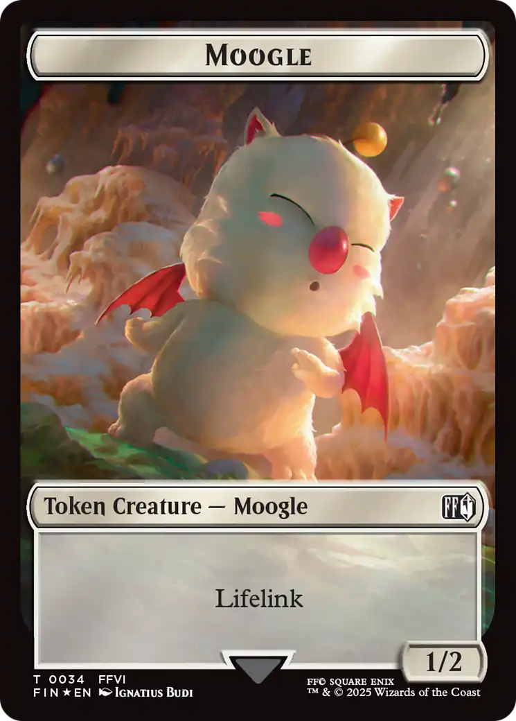 Moogle (0034) // Treasure (0036) Double-Sided Token (Surge Foil) [FINAL FANTASY Tokens] | Exor Games Dartmouth