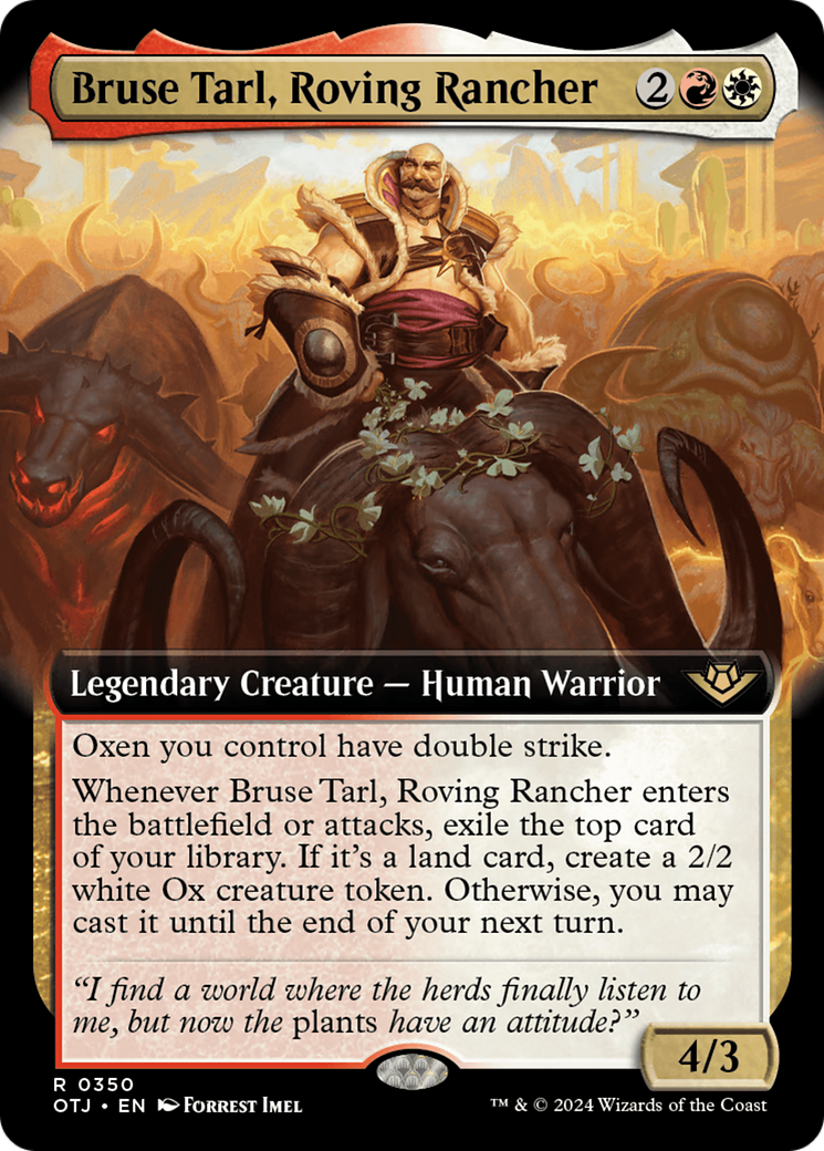 Bruse Tarl, Roving Rancher (Extended Art) [Outlaws of Thunder Junction] | Exor Games Dartmouth
