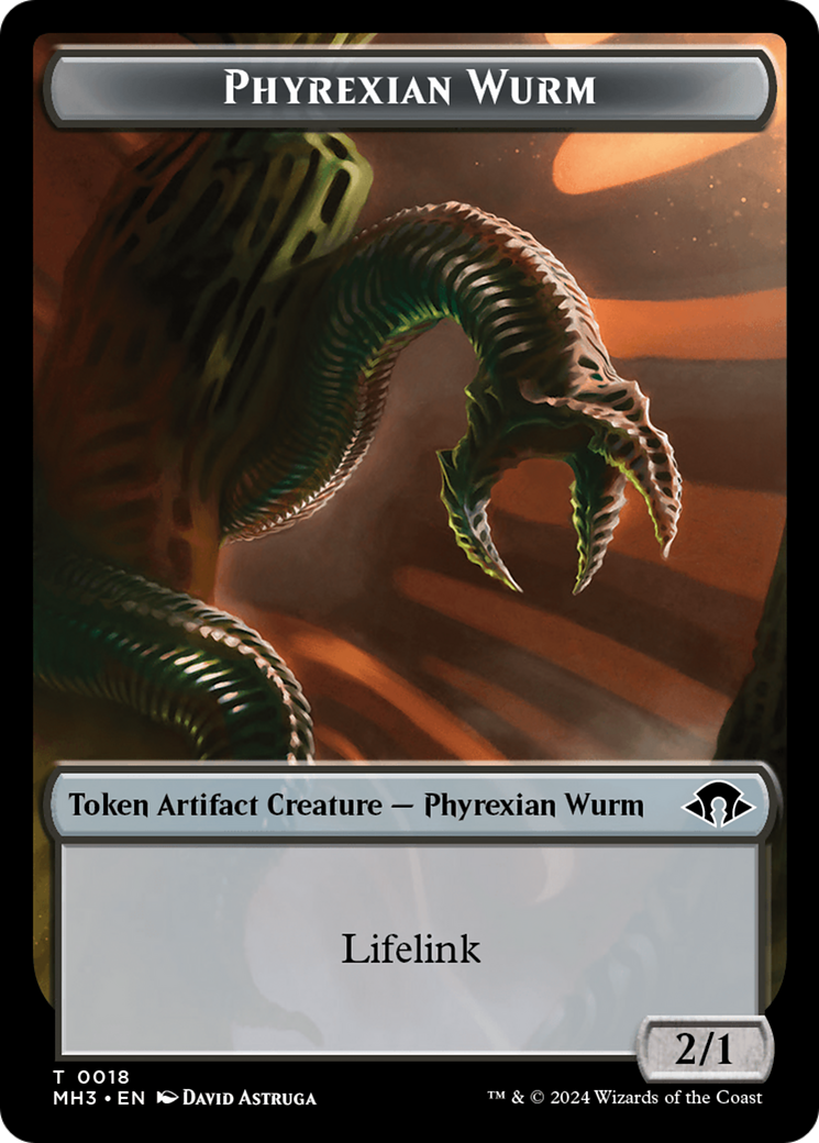 Phyrexian Wurm Token (0018) [Modern Horizons 3 Tokens] | Exor Games Dartmouth