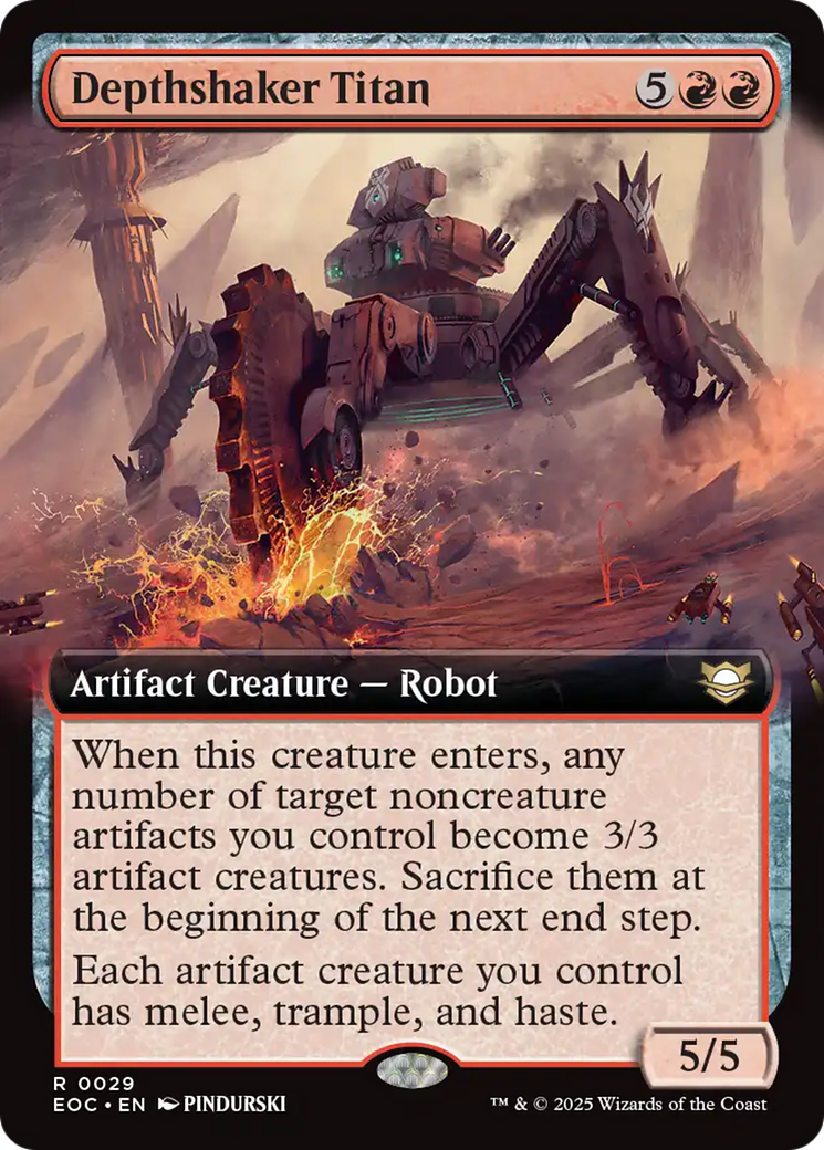 Depthshaker Titan (Extended Art) [Edge of Eternities Commander] | Exor Games Dartmouth