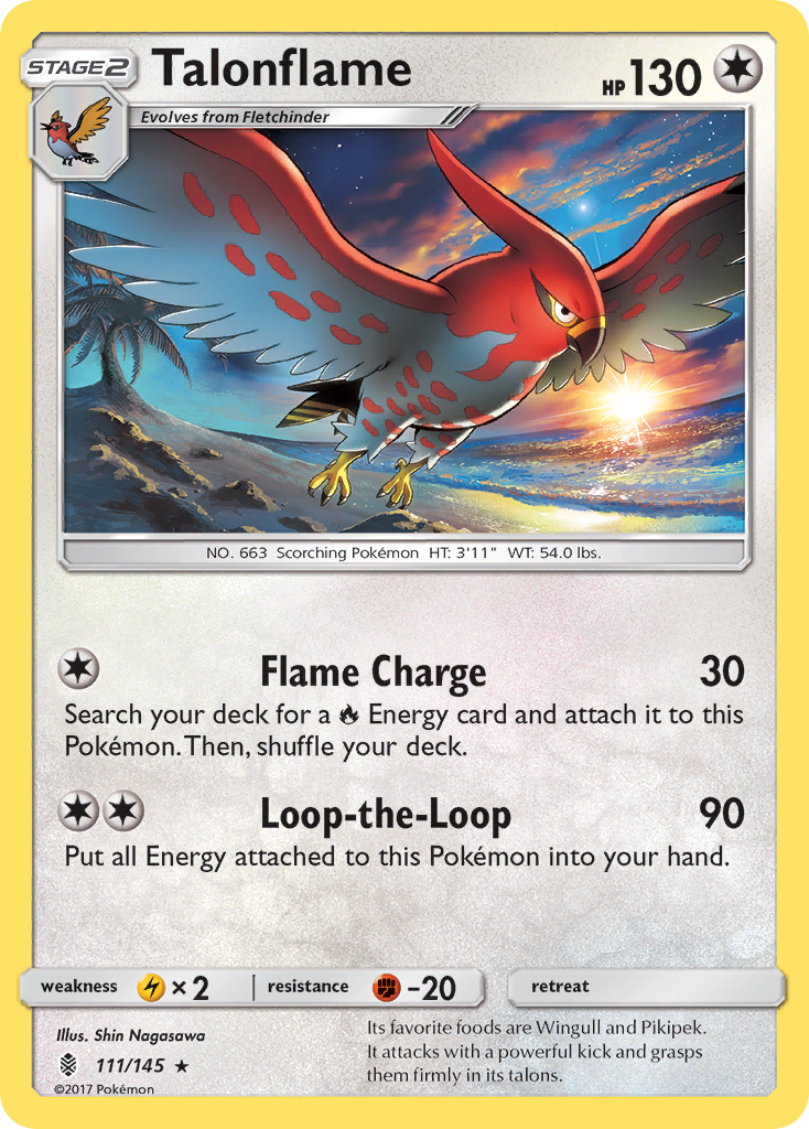 Talonflame (111/145) [Sun & Moon: Guardians Rising] | Exor Games Dartmouth