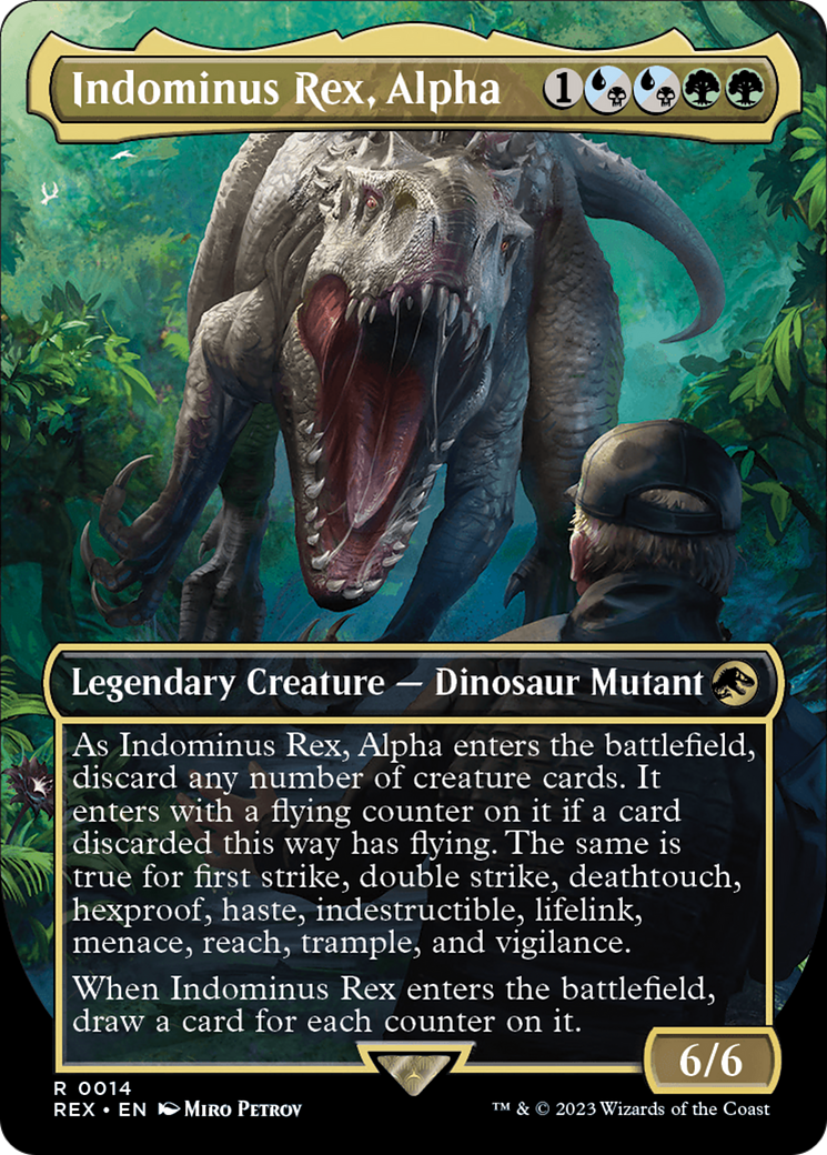 Indominus Rex, Alpha (Borderless) [Jurassic World Collection] | Exor Games Dartmouth