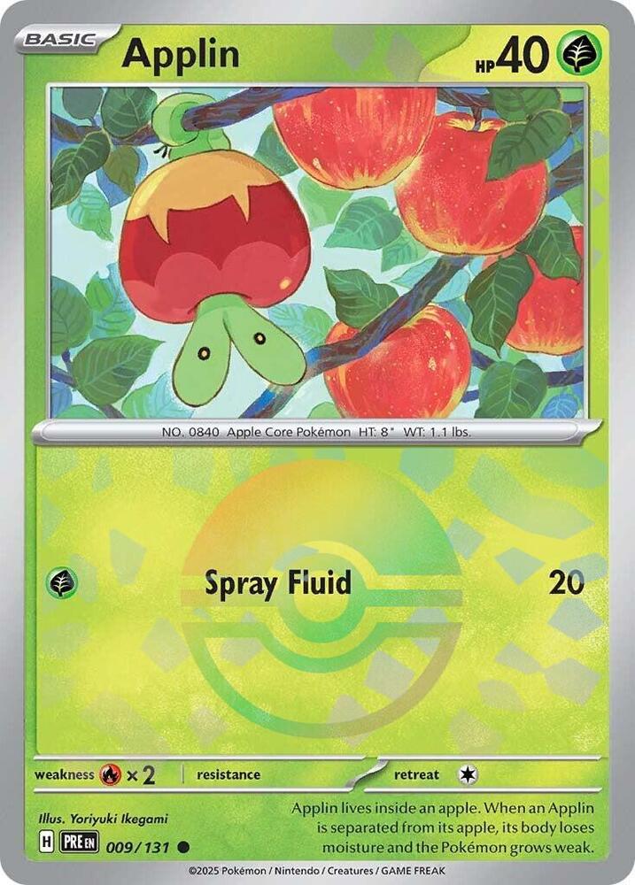 Applin (009/131) (Poke Ball Pattern) [Scarlet & Violet: Prismatic Evolutions] | Exor Games Dartmouth