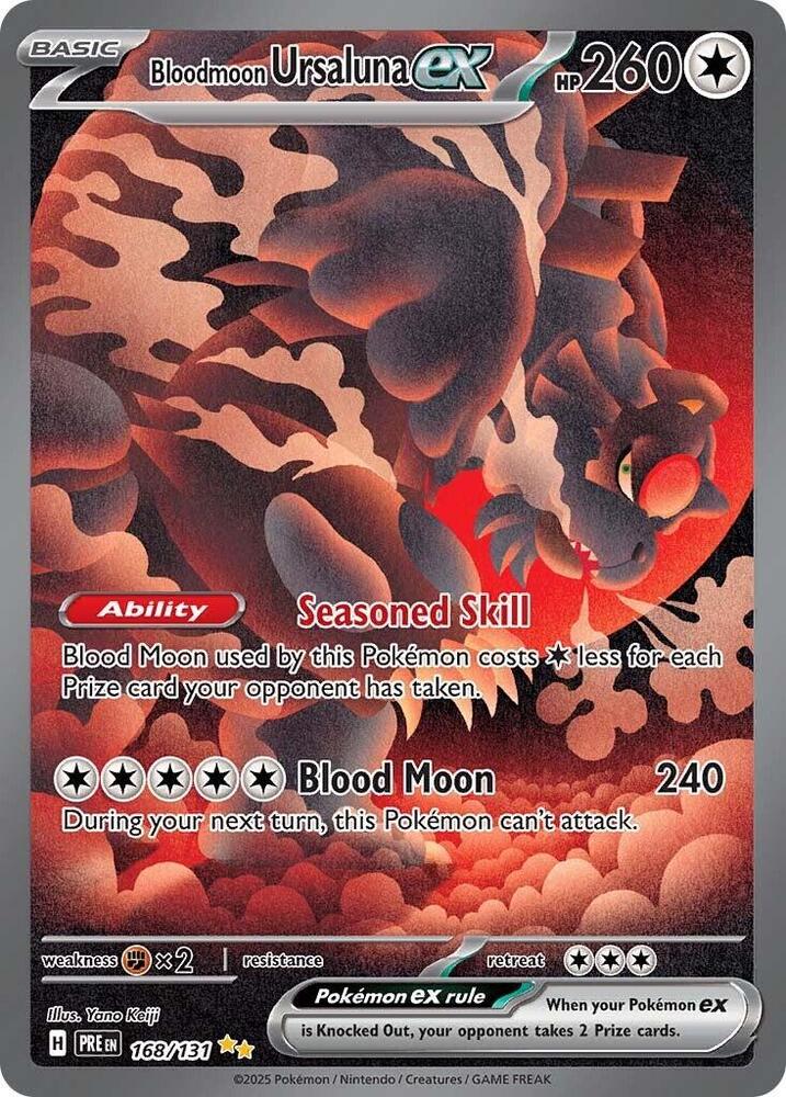 Bloodmoon Ursaluna ex (168/131) [Scarlet & Violet: Prismatic Evolutions] | Exor Games Dartmouth