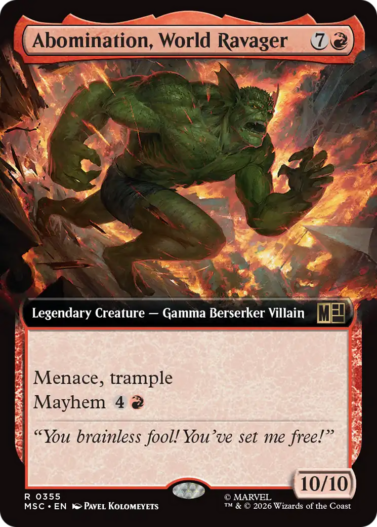 Abomination, World Ravager (Extended Art) [Marvel Super Heroes Commander] | Exor Games Dartmouth