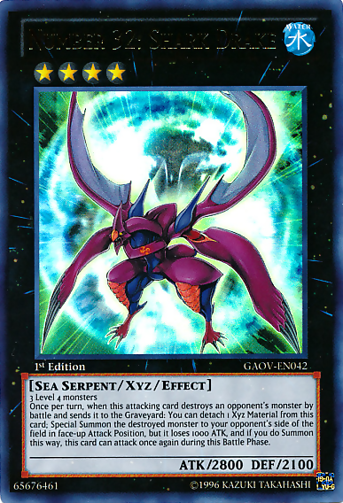 Number 32: Shark Drake [GAOV-EN042] Ultra Rare | Exor Games Dartmouth