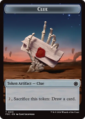 Angel (0002) // Clue Double-Sided Token [Foundations Commander Tokens] | Exor Games Dartmouth