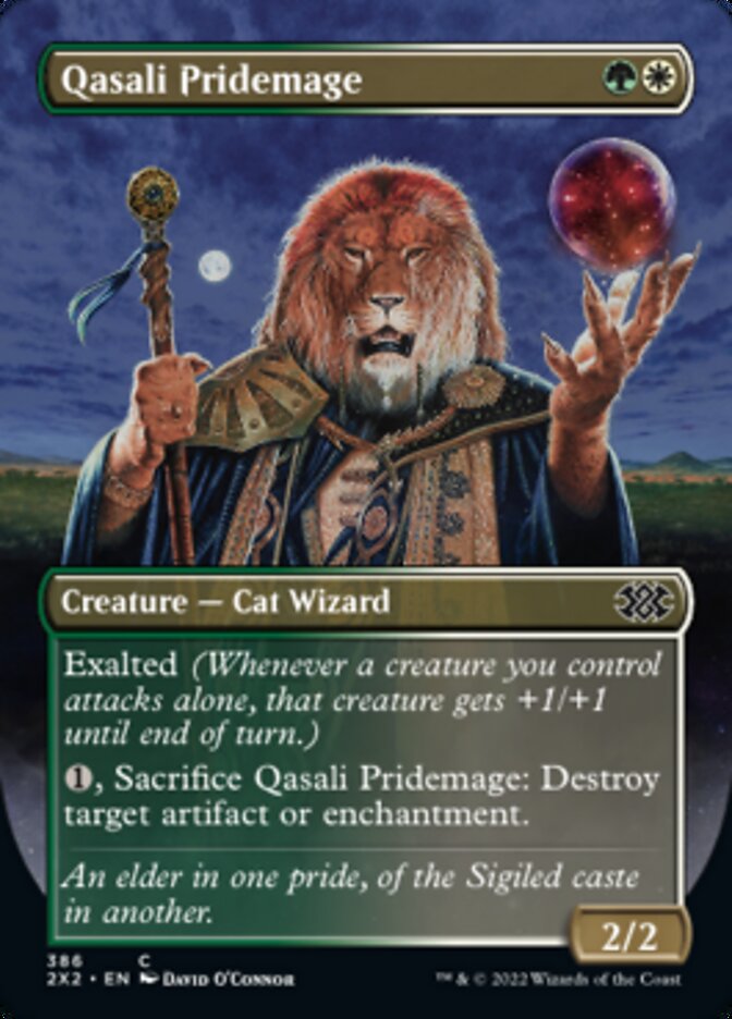 Qasali Pridemage (Borderless Alternate Art) [Double Masters 2022] | Exor Games Dartmouth