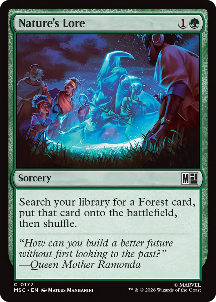 Nature's Lore (Surge Foil) [Marvel Super Heroes Commander] | Exor Games Dartmouth
