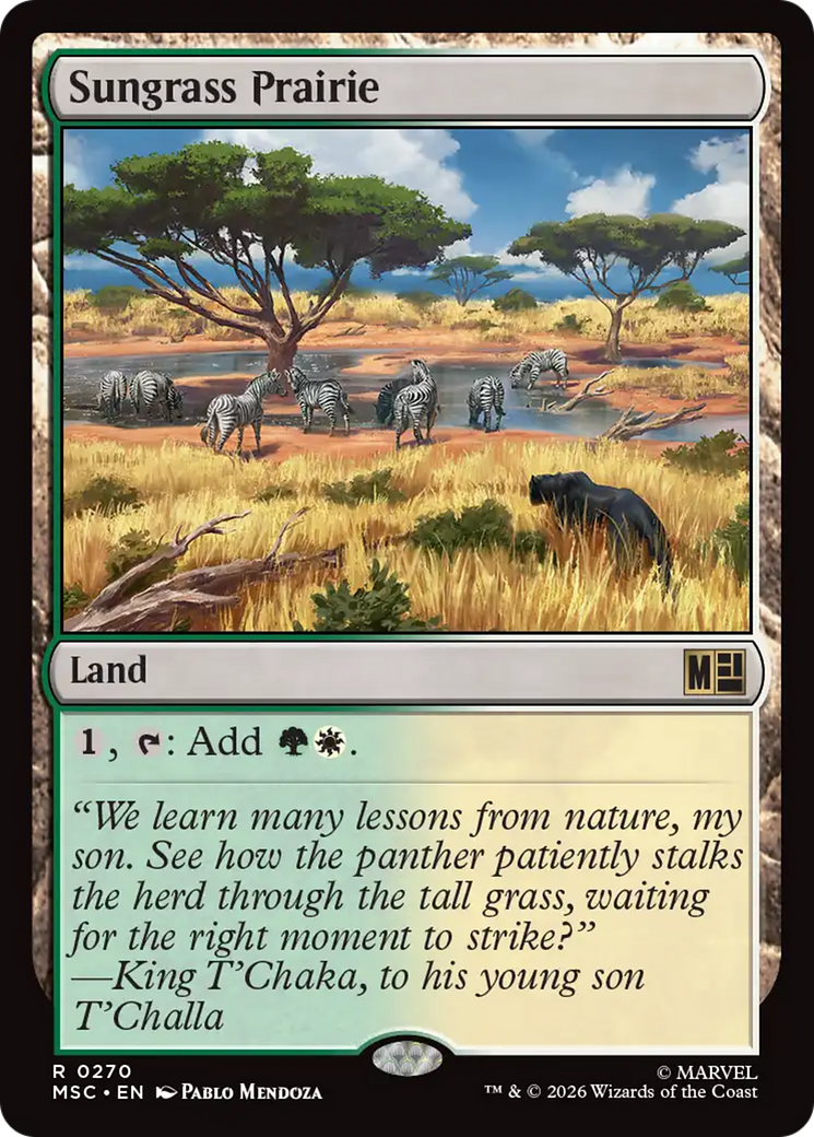 Sungrass Prairie (Surge Foil) [Marvel Super Heroes Commander] | Exor Games Dartmouth