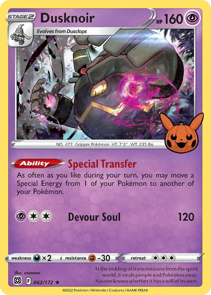 Dusknoir (062/172) [Trick or Trade] | Exor Games Dartmouth