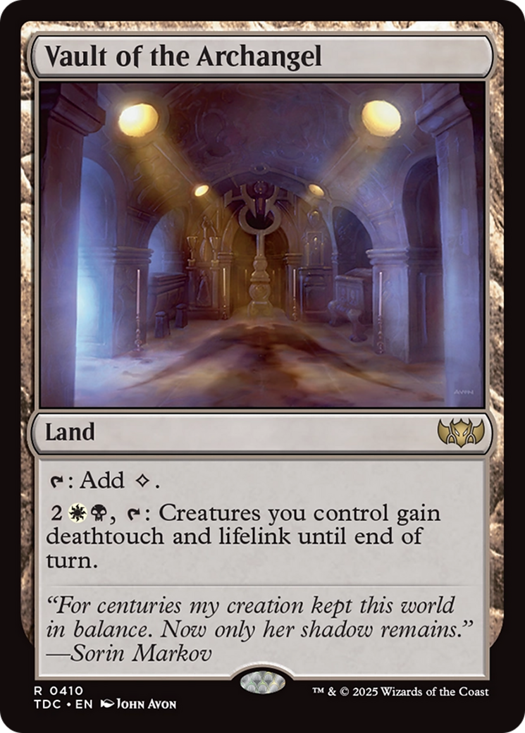 Vault of the Archangel [Tarkir: Dragonstorm Commander] | Exor Games Dartmouth