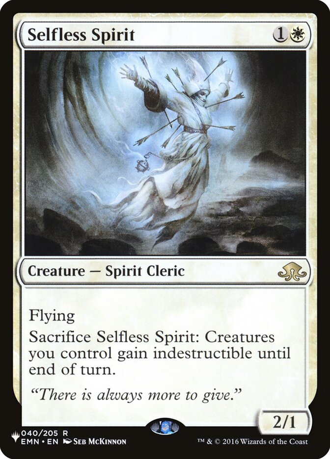 Selfless Spirit [The List] | Exor Games Dartmouth