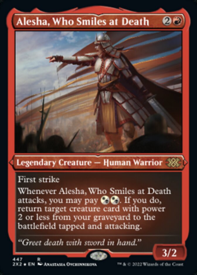 Alesha, Who Smiles at Death (Foil Etched) [Double Masters 2022] | Exor Games Dartmouth