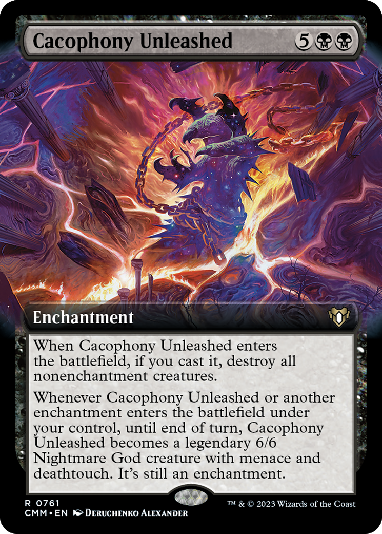 Cacophony Unleashed (Extended Art) [Commander Masters] | Exor Games Dartmouth