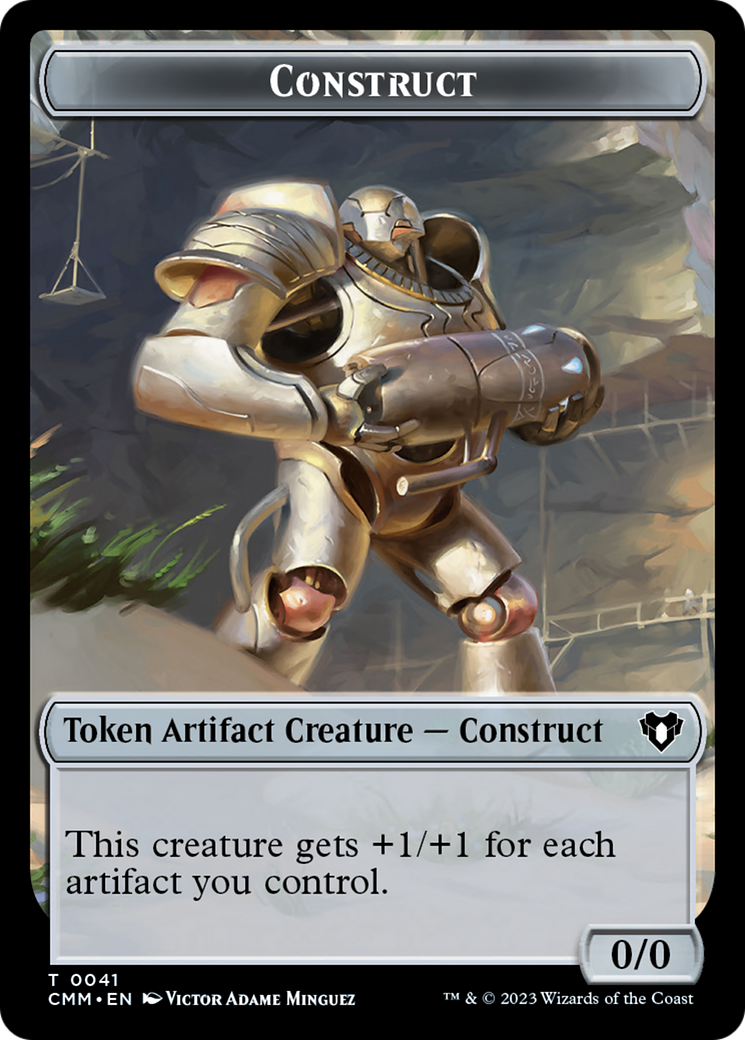 Thopter // Construct (41) Double-Sided Token [Commander Masters Tokens] | Exor Games Dartmouth