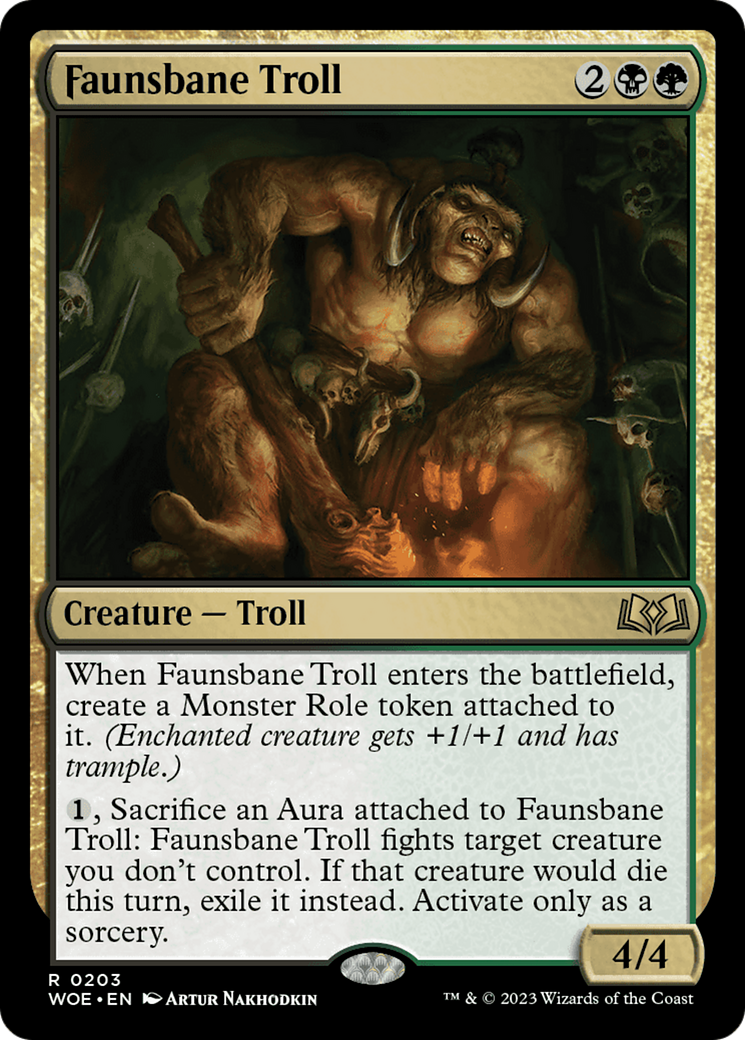 Faunsbane Troll [Wilds of Eldraine] | Exor Games Dartmouth