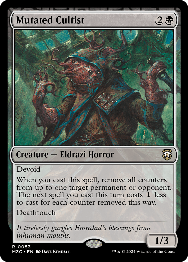 Mutated Cultist [Modern Horizons 3 Commander] | Exor Games Dartmouth