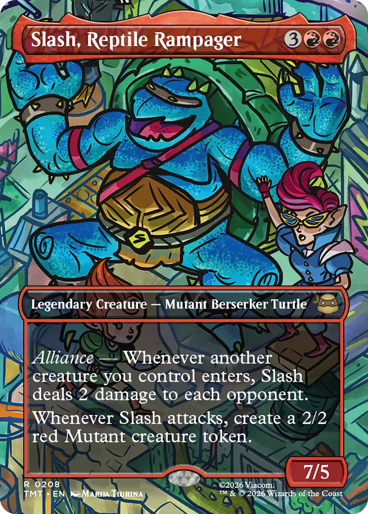 Slash, Reptile Rampager (Borderless) [Teenage Mutant Ninja Turtles] | Exor Games Dartmouth