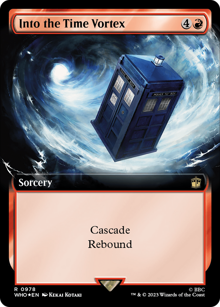 Into the Time Vortex (Extended Art) (Surge Foil) [Doctor Who] | Exor Games Dartmouth